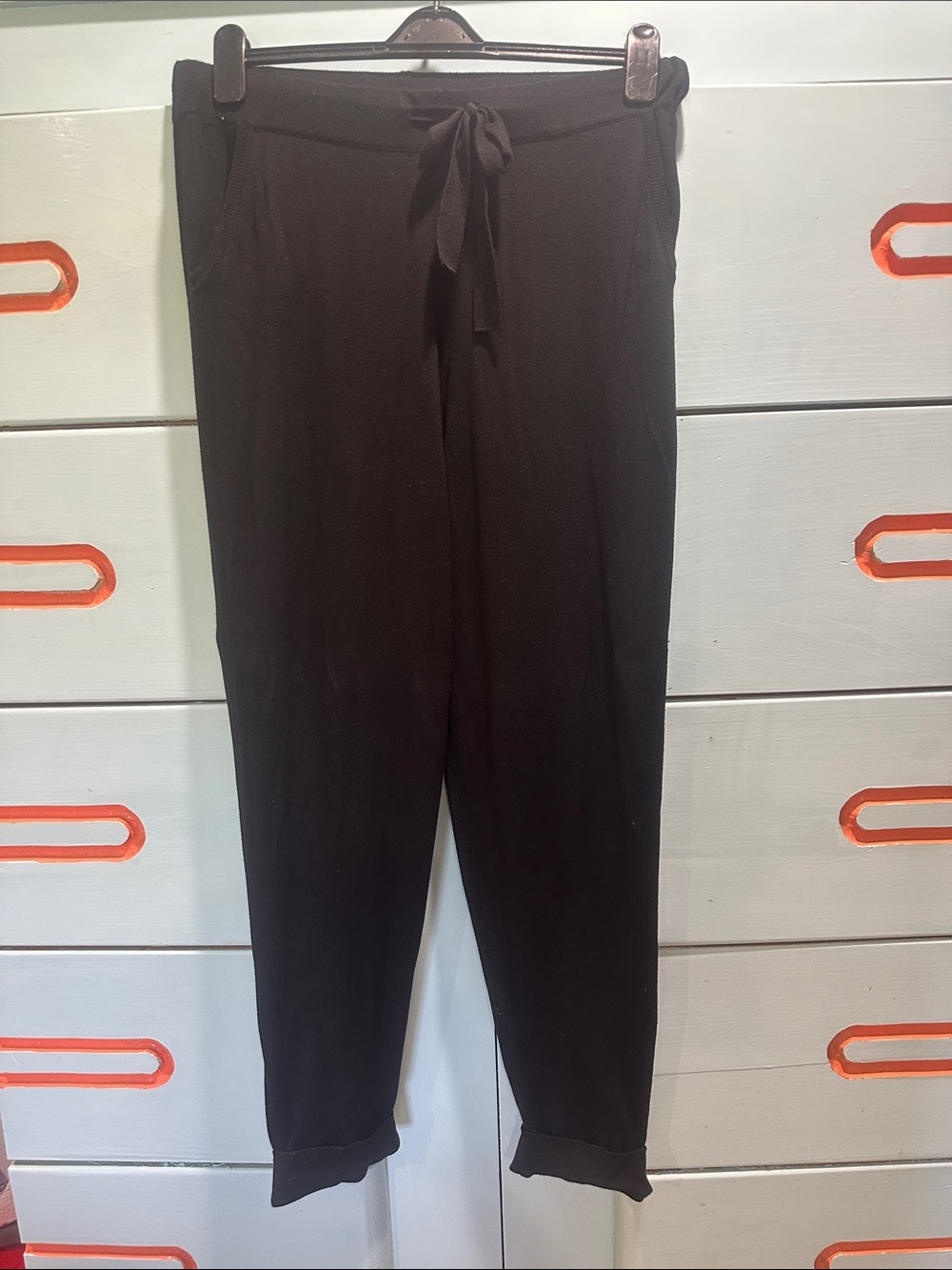 Women's Black Drawstring Jogger Pants